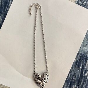 Brighton Silver Cluster Heart Necklace